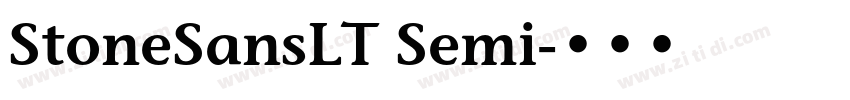 StoneSansLT Semi字体转换